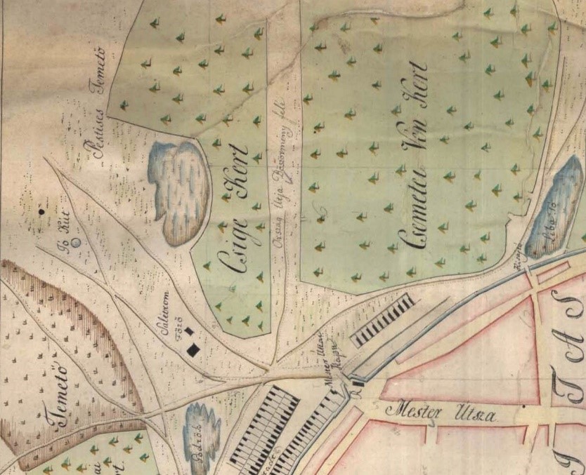 A Csigekert melletti járványtemető 1812
