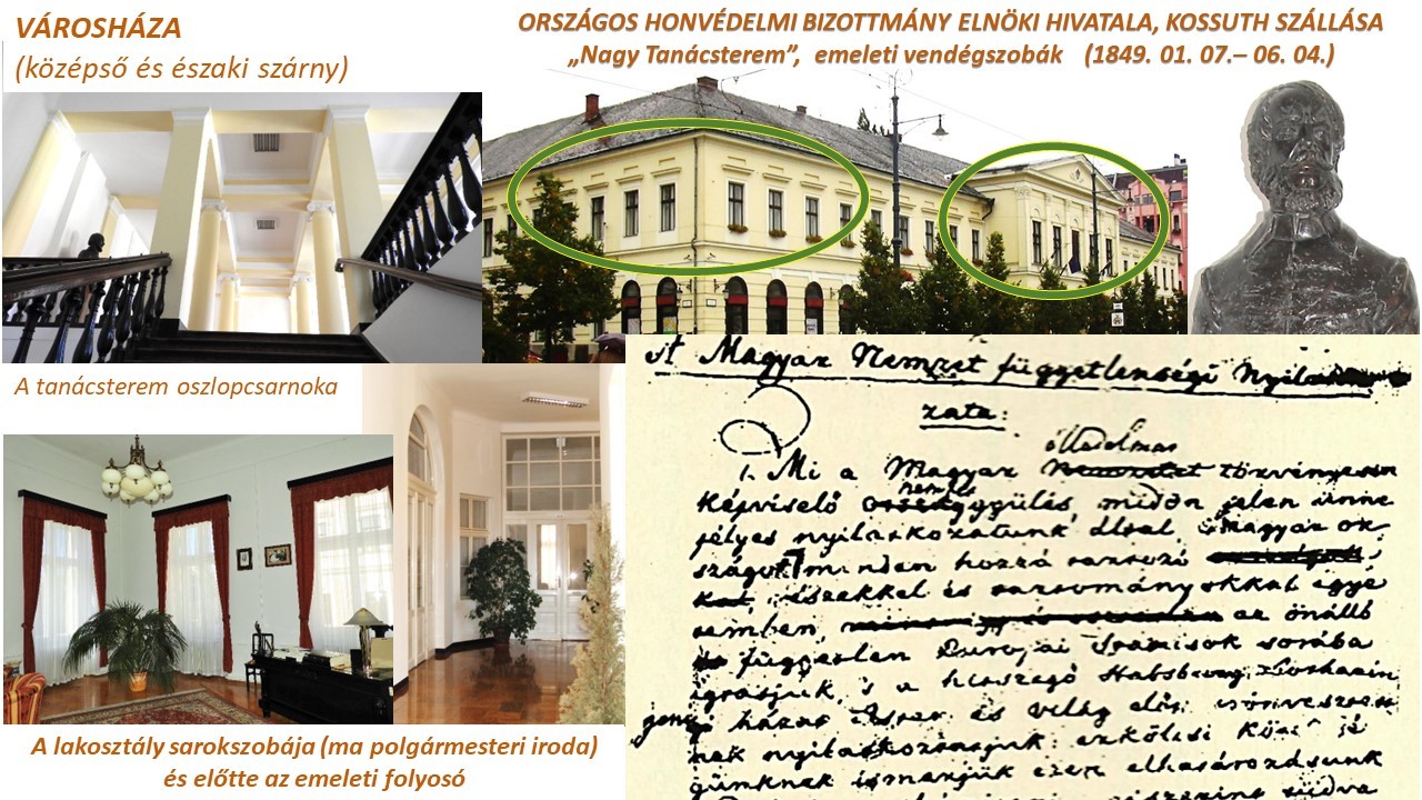 Kossuth Lajos és az OHB a Városházán 1849 első felében