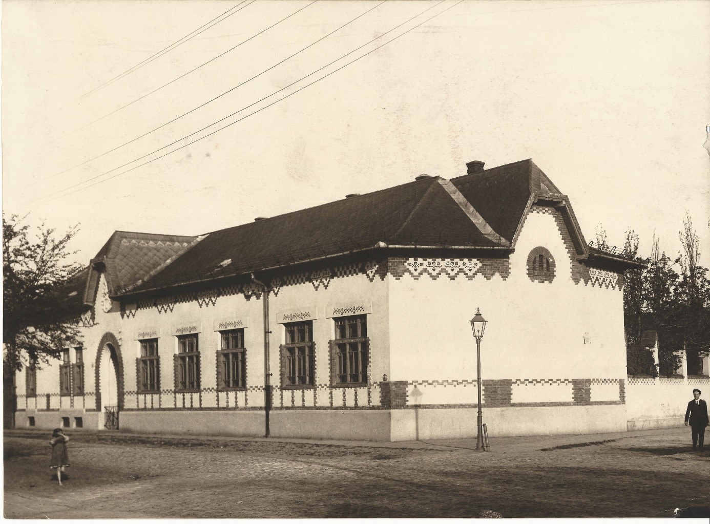 A Borsos József tervezte óvoda épülete az 1920-as években