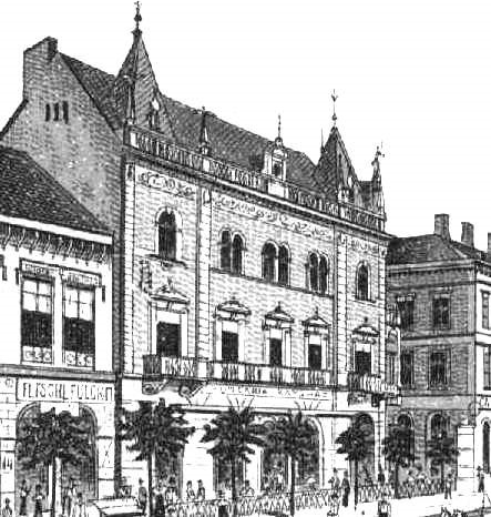 A Hungária bérház az 1890-es években