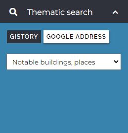 thematic search menu